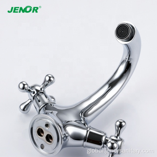 One-Hole Basin Faucets Elegant Round Brass Wash Basin Faucet Manufactory